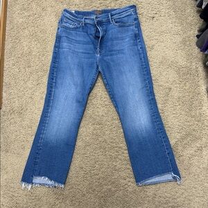 MOTHER The Insider Crop Step Fray